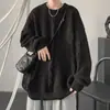 Suéter de punto trenzado con cuello redondo para otoño e invierno para hombre, marca de moda, estilo casual, moda simple retro japonesa