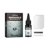 Kit de Reparo de Rachaduras em Para-brisas Homonth, Reparador Portátil de Rachaduras e Arranhões em Vidro com Adesivo Reparador.