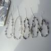 Pulsera Creativa de Perlas de Cristal con Lazo Cadena Colgante para Teléfono Móvil Estilo ins Accesorios Colgantes para Teléfono Móvil Decoración