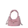 Exquisito Bolso Pequeño para Mujer, Estilo Coreano 2026 Nuevo Bolso Cruzado con Cadena Versátil de Verano, Bolso de Viaje para Mujer, Bolso Plegado Nube