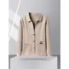 Chaqueta de punto transfronteriza para hombre, nuevo estilo otoño e invierno, cárdigan liso casual, simple y elegante de lana para hombre