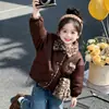 Jaqueta Infantil Estampa de Leopardo com Forro de Fleece, Reversível, Novo Estilo Outono/Inverno 2026, Suéter de Fleece Infantil Peça Única Espesso de Inverno