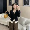 Ropa interior de otoño e invierno para tallas grandes, nuevo diseño de retazos de encaje con lazo, imitación de dos piezas, manga larga, cepillado, corte ajustado