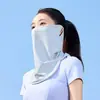 Mascarilla Protectora Solar Delgada de Seda de Hielo para Mujer, Protector Solar para Ciclismo al Aire Libre en Verano, Cubrecuellos, Máscara de Malla Transpirable para Cara Completa