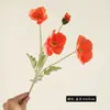 Flor Artificial de Papoula de Alta Qualidade e Hidratante para Decoração de Casa, Enfeites de Mesa de Hotel e Adereços de Fotografia