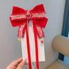Acessórios para cabelo Hanfu de Ano Novo para meninas Grampo de cabelo antigo vermelho para bebês Grampo de cabelo de Ano Novo para meninas Grampo de cabelo estilo chinês para crianças