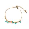 Comercio Exterior Transfronterizo Popular Pulsera de Acero Inoxidable Incrustada con Diamantes Árbol de la Vida Femenina Acero de Titanio Incrustado con Diamantes Joyería de Mano Original Incrustada con Diamantes Transfronteriza