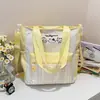 Nueva Bolsa de Tutoría Cuadros Fresca Dulce Linda de Gatito para Estudiantes de Secundaria y Preparatoria Bolso de Mano Ligero para Viaje Elegante Bolso Cruzado