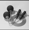 Corda de Pular Bola Grande Sem Molde Impressão de Logo Cor Personalizada Suporta Peso Rolamento Duplo Corda de Pular Treinamento Fitness Interno