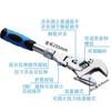 Llave ajustable de 10 pulgadas de doble propósito plegable universal con carraca reparación de máquinas agua y electricidad baño llave telescópica