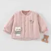 Ropa para bebé para otoño e invierno, abrigo de algodón grueso y cálido para niños, conjunto Clase A, ropa de abrigo de invierno para niños, prenda superior individual
