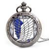 Reloj de bolsillo de dibujos animados de anime de verano, reloj de cuarzo de Los Vengadores, reloj de bolsillo con collar para niños, reloj de bolsillo retro con tapa, venta al por mayor