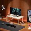 Prateleira de Armazenamento para Mesa, Suporte para Monitor de Computador, Organizador de Teclado, Suporte para Laptop