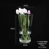 Balde Acrílico Transparente para Flores Frescas Tamanho Grande Buquê de Flores Frescas Balde para Cultivo de Flores Floricultura Loja de Flores Uso Especial