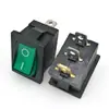 Interruptor basculante KCD4 de duas posições, três posições KCD1 // Oval Kd3 KCD2 reset duas, três, quatro, seis pinos com luz