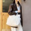 Bolso Tote de Algodón de Nuevo Estilo para Abrigo Bolso Bandolera para Clase de Estudiante Femenina Bolso de Hombro para Trabajo y Desplazamiento Bolso de Tela de Nailon de Gran Capacidad