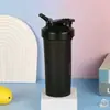 Taza Deportiva de Fitness Personalizada Nueva de 600 ml Taza de Plástico para Fitness de Proteína en Polvo Vaso Mezclador con Bola Batidora Vaso para Batidos Vaso Mezclador