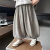 Pantalones de verano para niños 2026 nuevo estilo coreano elegantes pantalones casuales de verano para niños pequeños de tres años, pantalones finos y frescos