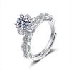 Amor verdadeiro fonte imitação anel princesa diamante Mosane imitação quente de diamante casamento pedido de casamento uma geração de cabelo