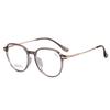 T18909 ultraligero trémolo libro rojo pequeño con estilo ins transparente marco redondo literario retro marco pequeño marco de gafas de titanio
