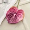 Decoración de Sala de Estar de Hotel Wudian Anthurium Tallo Único Pájaro de Fuego Palma de Anturio Artificial Anturio Verde Anturio Naranja Fabricante de Flores Artificiales