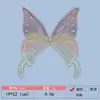 Stock Listo Multicolores Mariposa Bordado Pegatinas de Tela Ropa Infantil Falda Ropa Pegatinas Decorativas de Tela Perla DIY Pegatinas Decorativas de Tela para Ropa Infantil