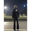 Pantalones vaqueros para hombre directo de fábrica, estilo fino primavera/verano, pantalones con vibra americana, elásticos, corte ajustado, pierna recta, ligeramente acampanados