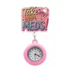 Reloj de Enfermera Transfronterizo, Reloj de Bolsillo para Doctor, Reloj de Silicona Colgante de Dibujos Animados, Hebilla Retráctil de Fácil Extracción, Reloj de Trabajo Médico, Moderno y de Moda