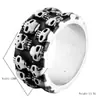 Anillo de Acero Inoxidable Retro Nórdico para Hombre Anillo del Zorro de Nueve Colas Vikingo