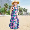Vestido de Algodão e Seda de Alta Qualidade para Mães, Super Estiloso, Novo Modelo 2026, Vestido Regata de Verão Estilo Férias Relaxantes para Mulheres