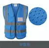 Chaleco Reflectante de Malla Transpirable Chaleco de Seguridad Reflectante Construcción Saneamiento Fluorescente Multibolsillos Ropa Reflectante