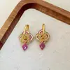 Nuevos Pendientes de Esmalte Morado Medieval Estilo Chino para Mujer Nicho Únicos Gama Alta Nueva Moda 2025 Pendientes de Lujo Accesible