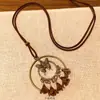 Nuevo Collar de Borlas Mariposa Estilo Chino para Mujer, Largo Estilo Étnico Bohemio, Accesorio Retro de Vacaciones Inspirado en Zen