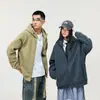 (Ventas directas de fábrica) Chamarra con Capucha de Polar Transfronteriza para Hombre, Chaqueta de Otoño e Invierno, Sudadera Casual de Polar Espeso, Amplia