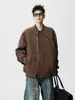 Chaqueta Casual de Alta Calidad Estilo Coreano para Hombre 2026 Otoño Madura Moderna Estilo Callejero Fresca Minimalista Versátil Chaqueta con Cuello de Béisbol