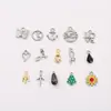 Cadena colgante para lencería al por mayor, joyería, amor, estrella de cinco puntas, diamante, aleación, colgante, accesorios para sujetador, varios estilos