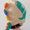 Sombrero Infantil de Dibujos Animados Sombrero de Lana Tejido Otoño e Invierno con Forro Polar Grueso Lindo Dinosaurio Sombrero Cálido Sombrero de Protección para las Orejas de Niño