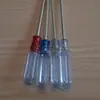 Chave de fenda com cabo transparente, mini chave de fenda de cristal Phillips e de fenda, ferramenta de reparo de celular, pequena chave de fenda magnética