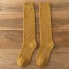 Calcetines de media pantorrilla de otoño e invierno para mujer, gruesos de felpa, cálidos, delgados para piernas, medias para mujer, color sólido, medias de media altura