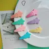 Novo Clipe BB Cor Macaron Acessórios de Cabelo Feminino Flor Estrela Laço Grampo de Franja Presilha de Cabelo Fofo Clipe de Cabelo Cor Arco-Íris