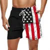 Nuevos Shorts de Verano para Hombre Transfronterizos con Bandera 3D, Casual con Cordón para Exteriores y Playa, Venta Caliente Transfronteriza 2024