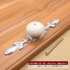 Sapateiro armário guarda-roupa Handle Cabinet europeu moderno simples cerâmica pastoral liga de zinco único furo prata punho fábrica