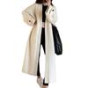 Cardigan de Tricô Longo Estilo Preguiçoso Versão Estendida 2026 para Mulheres, Novo Casaco Solto Estilo Francês de Outono