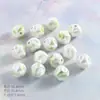 Cuentas Cerámicas Lindas Estilo Japonés con Salpicaduras de Tinta y Baño de Color Material para Manualidades DIY Cuentas para Pulsera Cuentas Sueltas Cadena para Teléfono Accesorios para Ropa