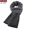 2025 Bufanda Nueva de Lana para Hombre Mezclada Invierno Cálida Engrosada Bufanda para Hombre Fabricante Lista para Enviar Venta al por Mayor