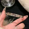 Pulseira Completa de Aço Titânio, Moderna e Versátil, Luxo Leve, Acessório de Bracelete Totalmente Cravejado de Diamantes de Alta Qualidade, Venda Direta da Fábrica, Sensação de Prata Pura