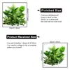 Papel de Parede de Planta Verde Fresca, Folha de Tartaruga, Rabanete Verde, Adesivos de Plantas Aquáticas, Pintura Decorativa para Casa, Quarto, Banheiro, Adesivos para Vaso Sanitário