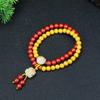 Pulseira de animal de estimação adorável de cera de abelha e carvão ardente pulseira retrô chinesa de alta qualidade de cinábrio pulseira feminina de dopamina para live