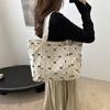 Nuevo Estilo Bolso Sencillo de Pana 2024 Bolso Tote de Estilo Occidental Bolso de Mano Casual de Estilo Coreano Bolso de Mano Sobaco para Mujer
