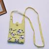 2024 Bolsa de Mão Mini de Tricô Guofeng Panda Bolsa de Celular Fashion Guofeng Bolsa de Ombro Bolsa Casual Versátil